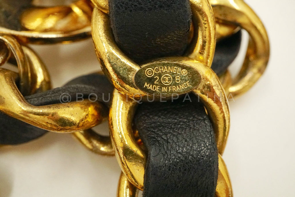 Chanel Vintage Collection 28 Rare Massive Double CC Logo Necklace Belt XPR