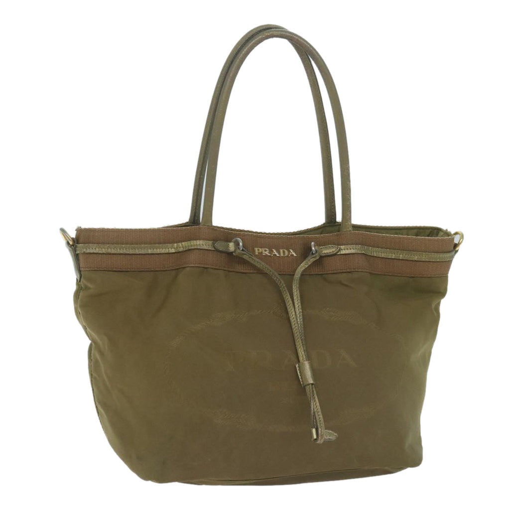 PRADA Tote Bag Nylon Khaki 65083