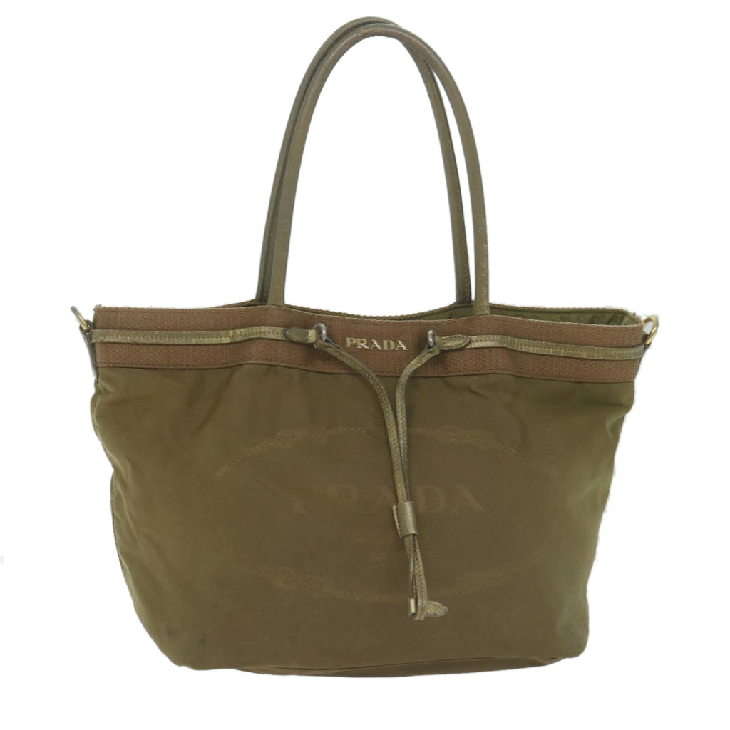 PRADA Tote Bag Nylon Khaki 65083