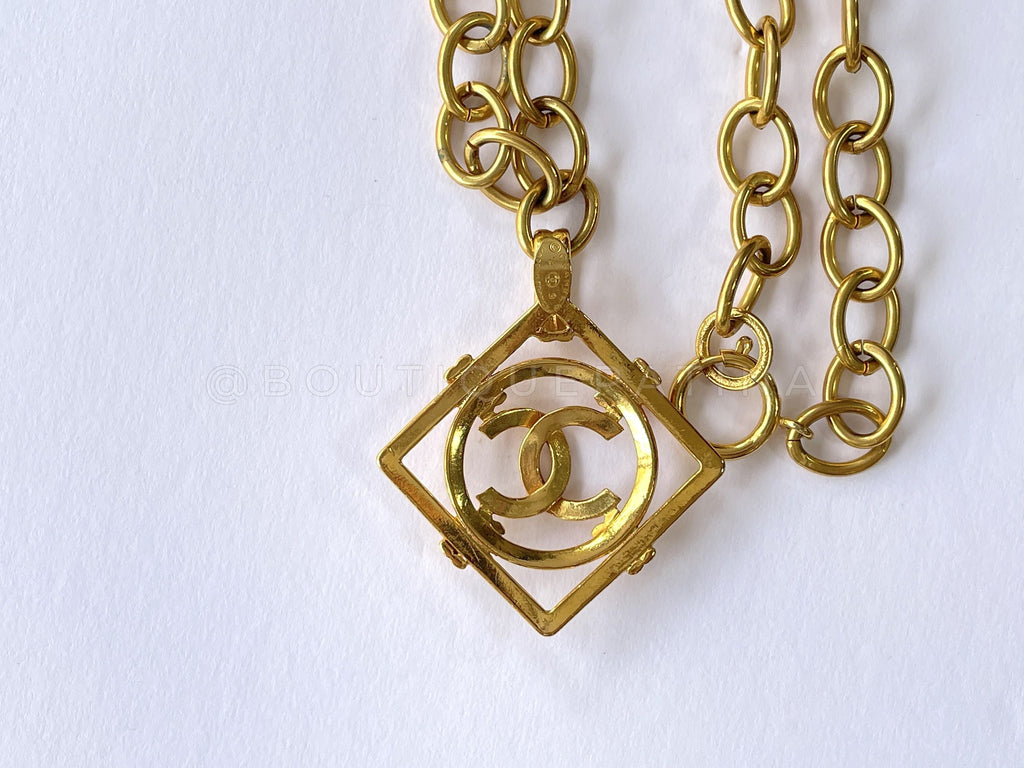 Chanel Collection 29 Vintage CC Logo Long Necklace