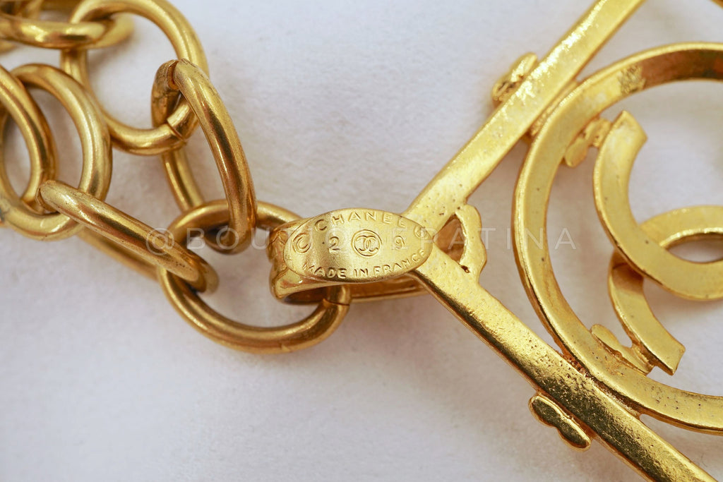 Chanel Collection 29 Vintage CC Logo Long Necklace