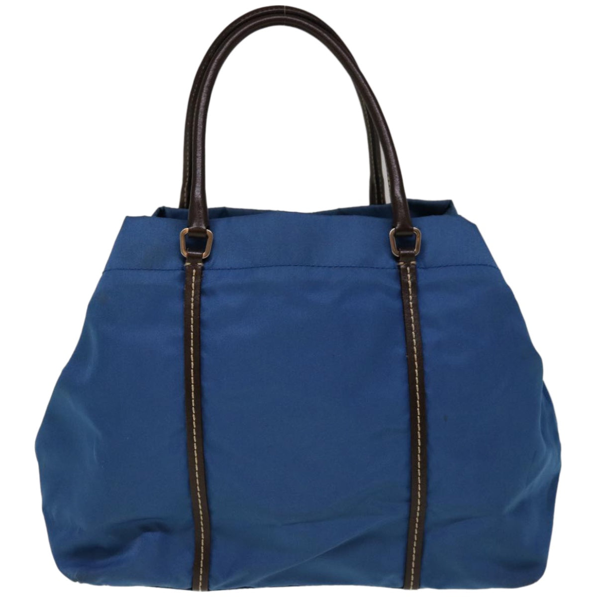 PRADA Hand Bag Nylon Blue 65374