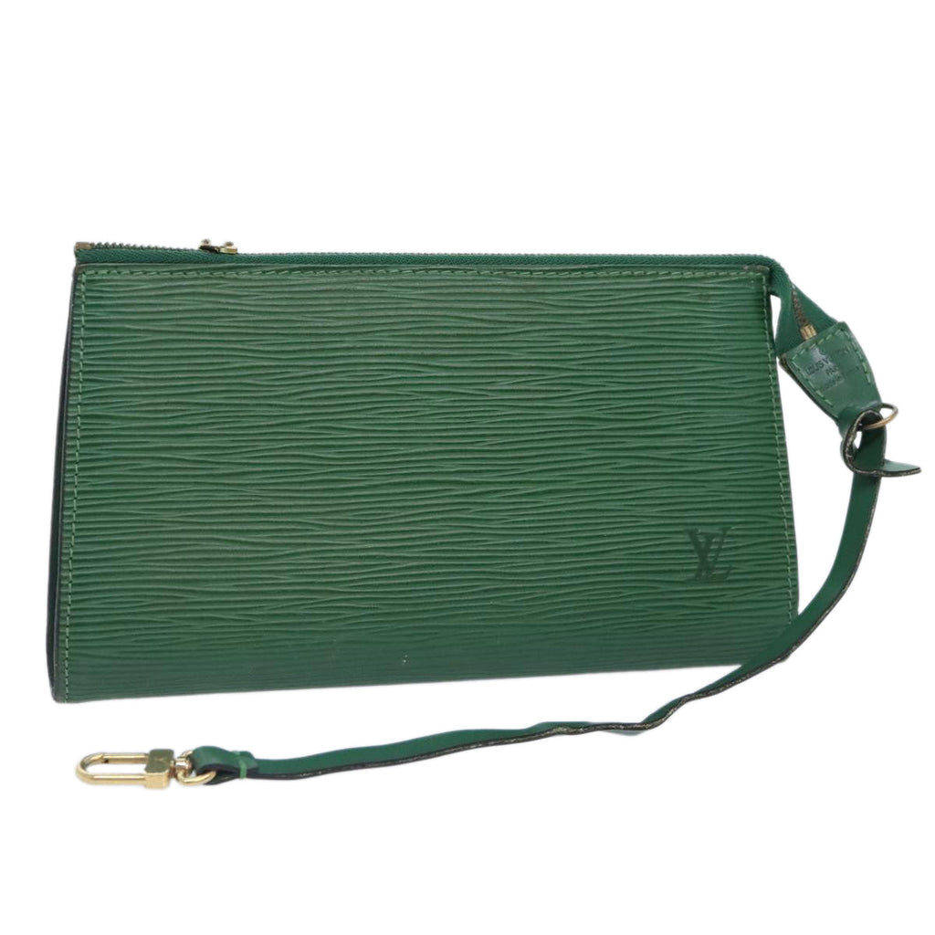 LOUIS VUITTON Epi Pochette Accessoires Pouch Green M52984 LV 65519