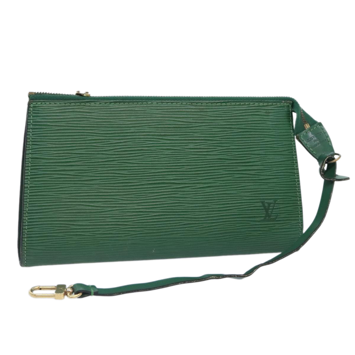 LOUIS VUITTON Epi Pochette Accessoires Pouch Green M52984 LV 65519