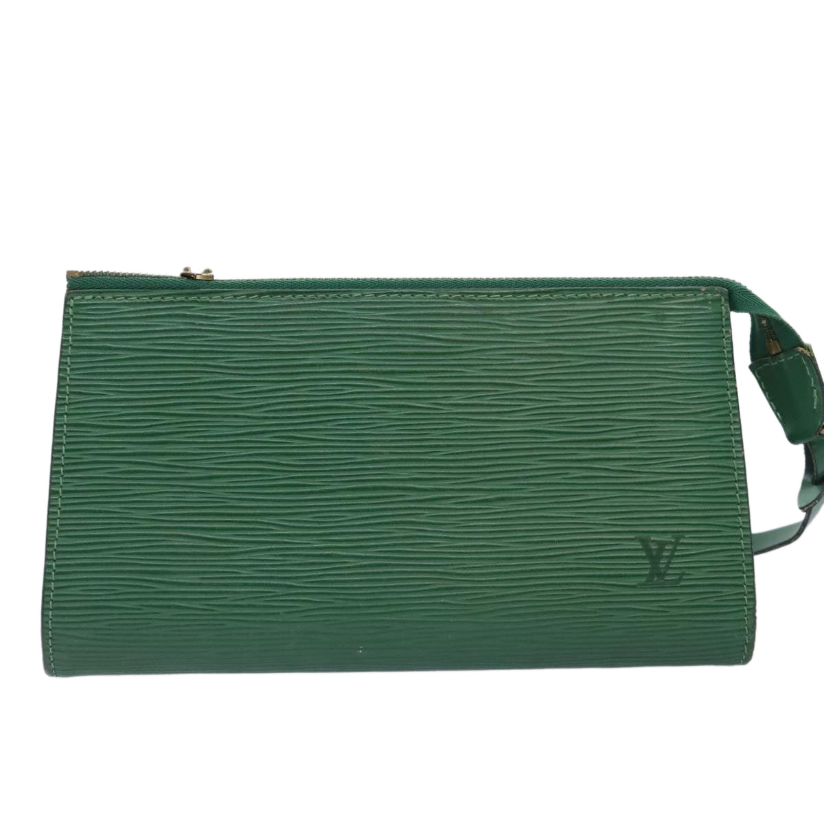 LOUIS VUITTON Epi Pochette Accessoires Pouch Green M52984 LV 65519