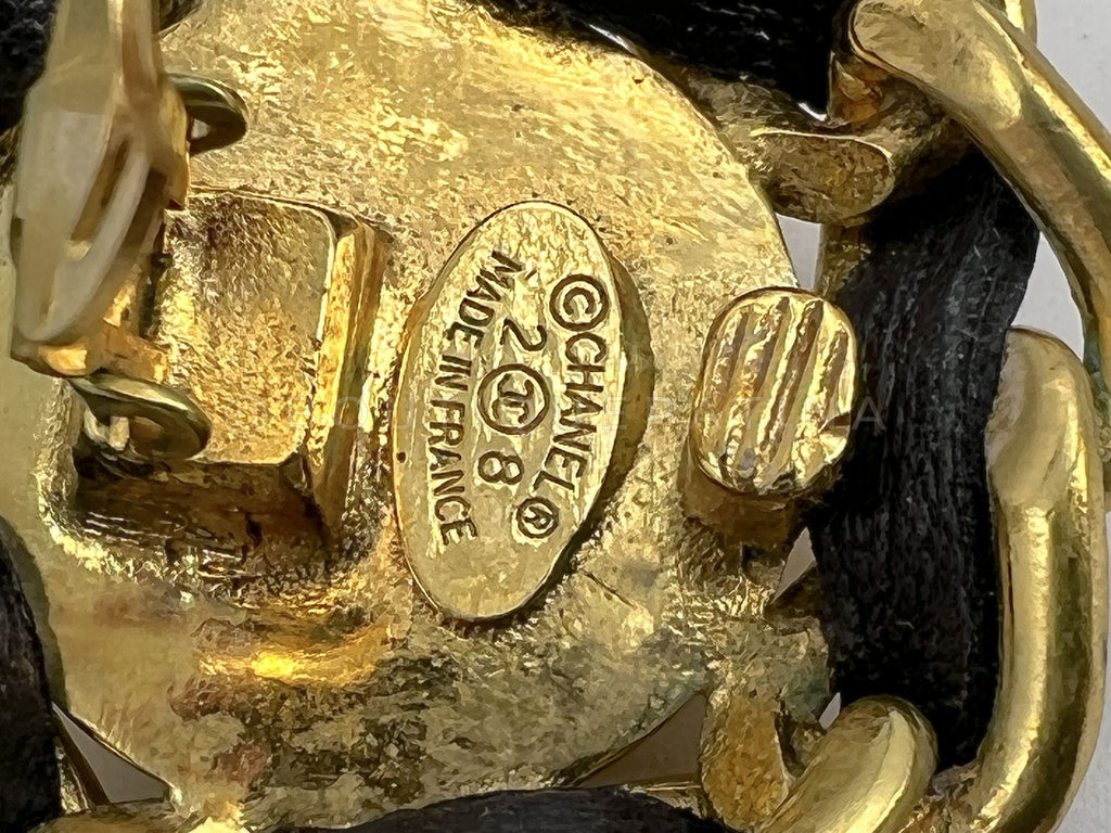 Chanel Vintage Collection 28 Large Giant Woven Stud Earrings