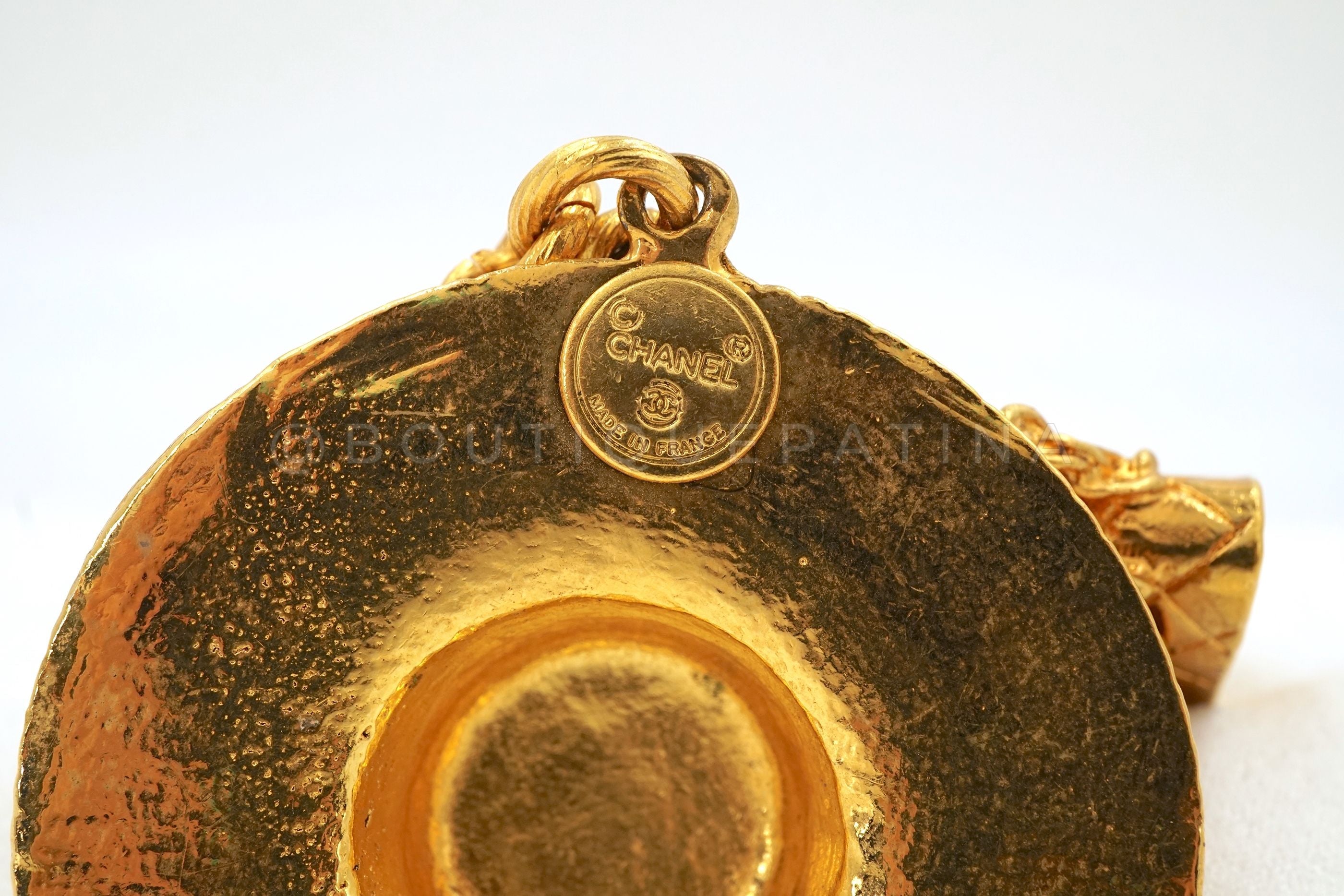 Chanel Vintage 80s Hat and Purse Long Necklace