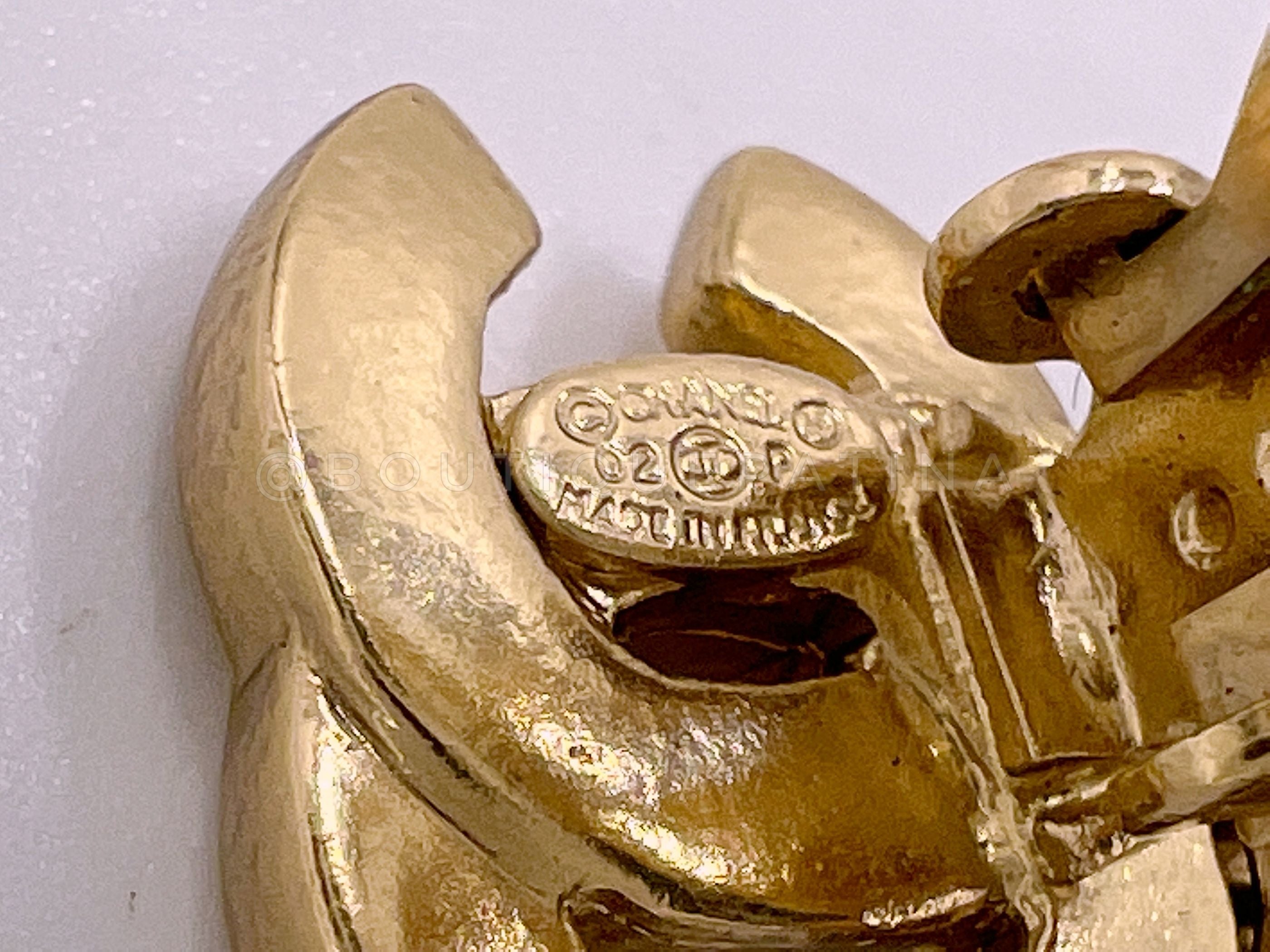 Chanel Vintage 02P Classic flap Dangle Drop Earrings