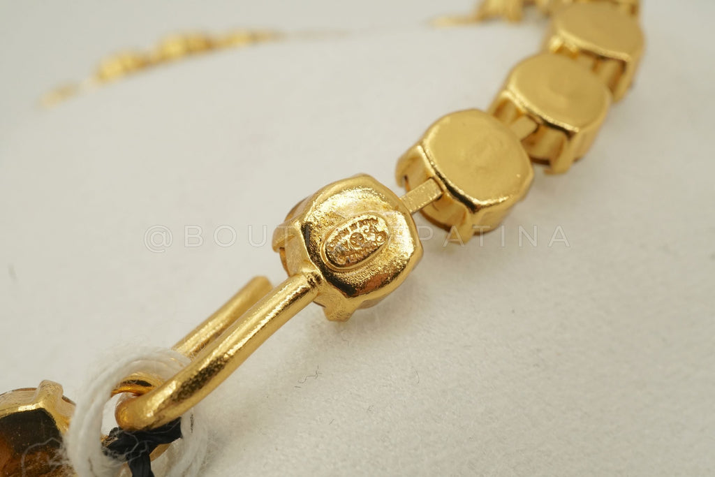 Like New Rare Condition Chanel 95A Vintage "Barbie" Crystal Rhinestone Choker Necklace