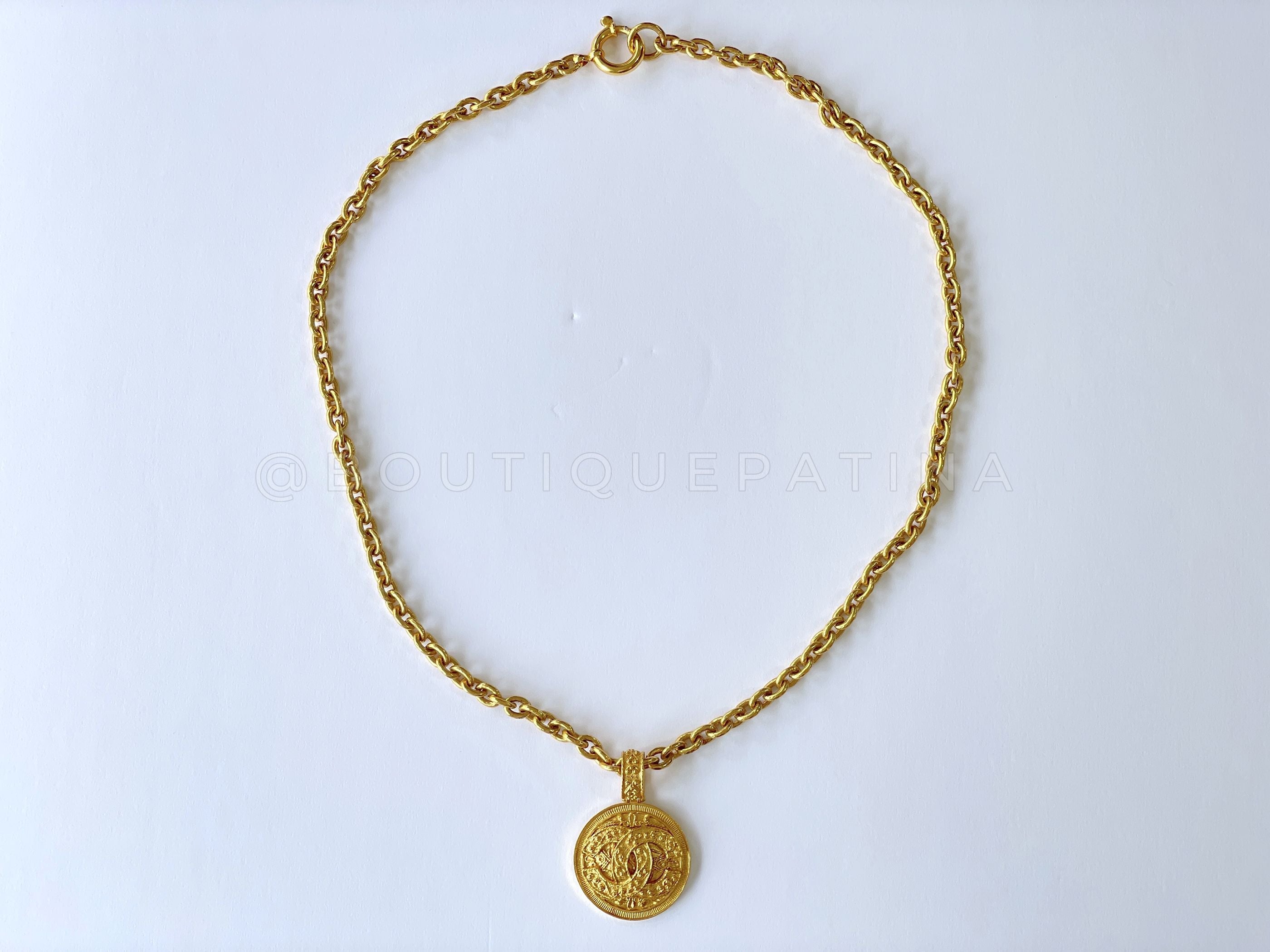 Chanel Vintage 94A Large Long Necklace Pendant