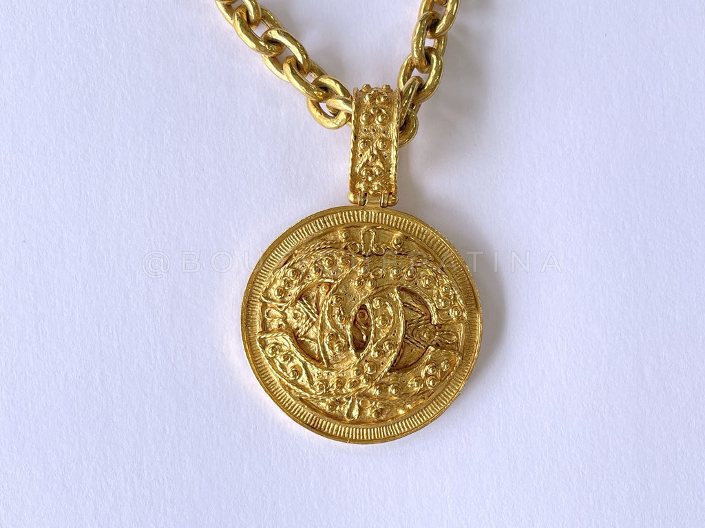 Chanel Vintage 94A Large Long Necklace Pendant