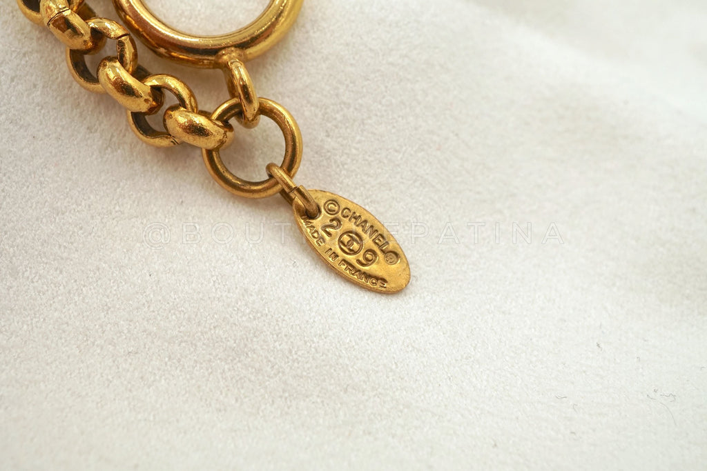 Chanel Vintage Collection 29 Brushed Logo Chain Necklace
