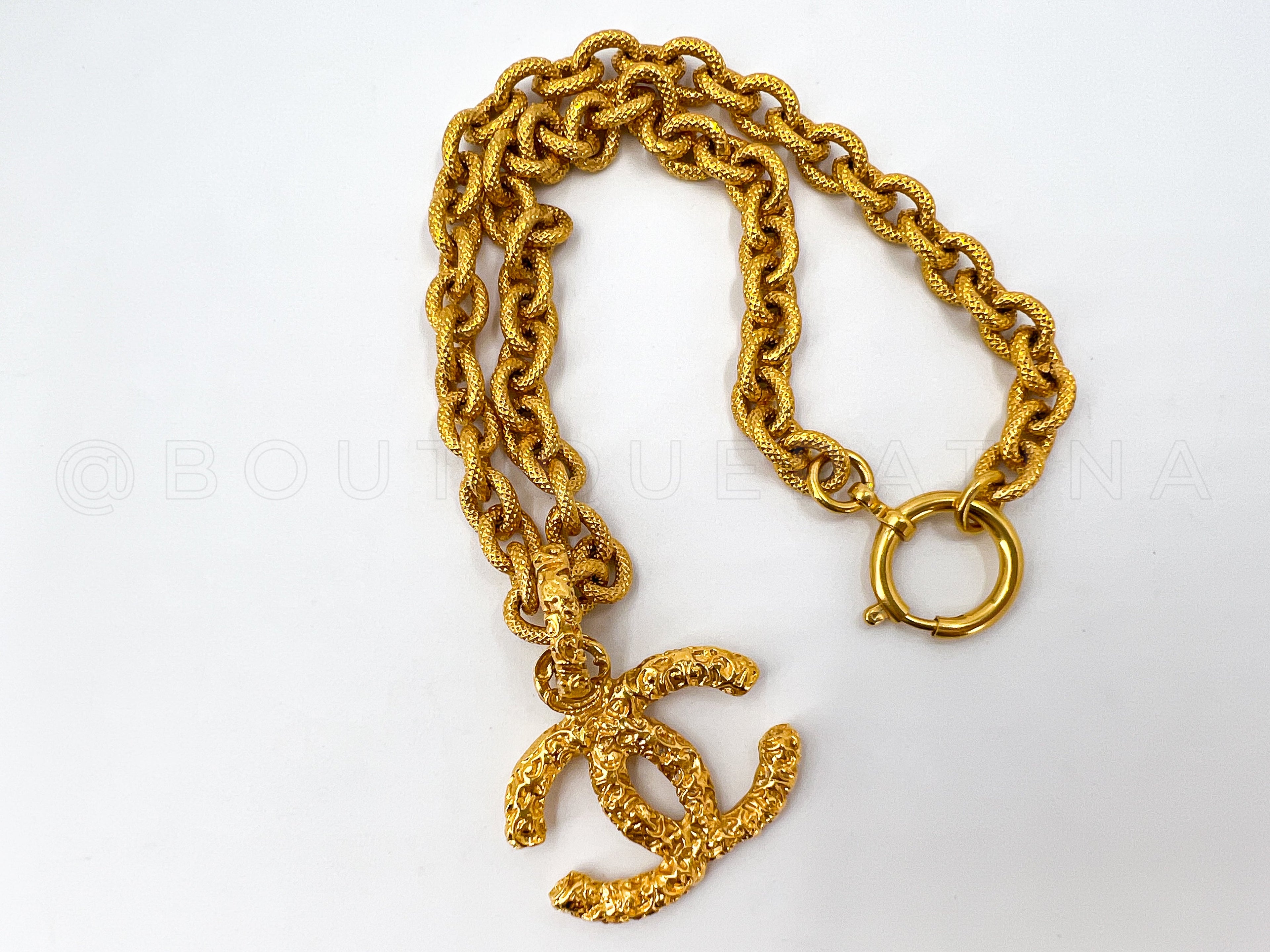 Chanel 93A Vintage Lava Choker Statement Necklace