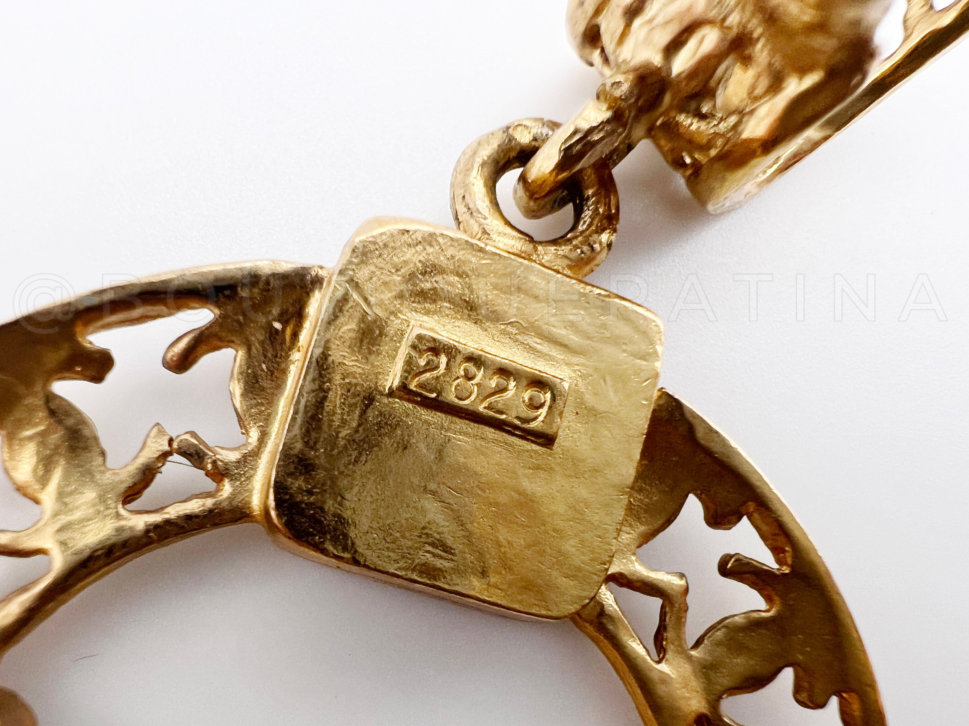 Rare Chanel Vintage Collection 28 Pearl and CC Hoop Earrings Gold Plated