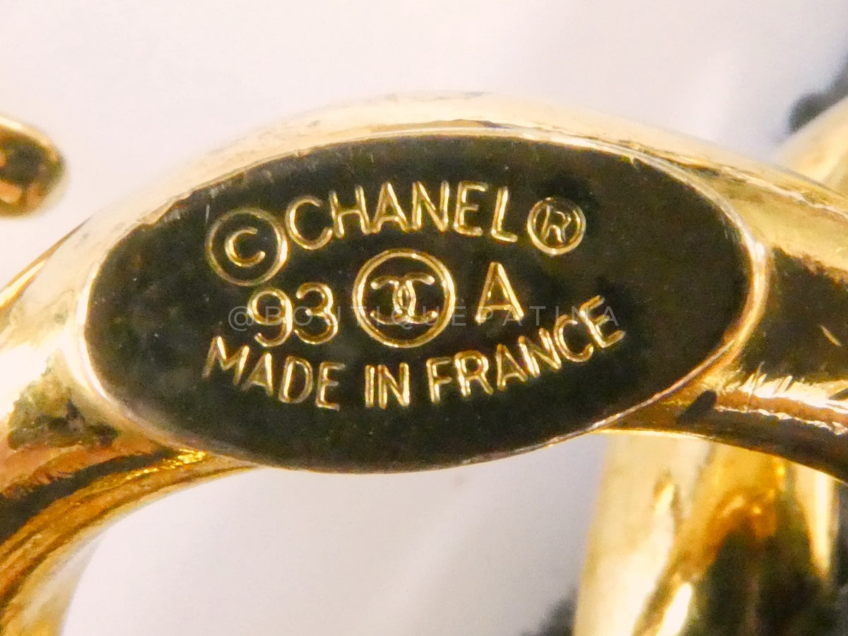 Chanel Vintage 93P Large Letter Logo Belt Necklace YQ8