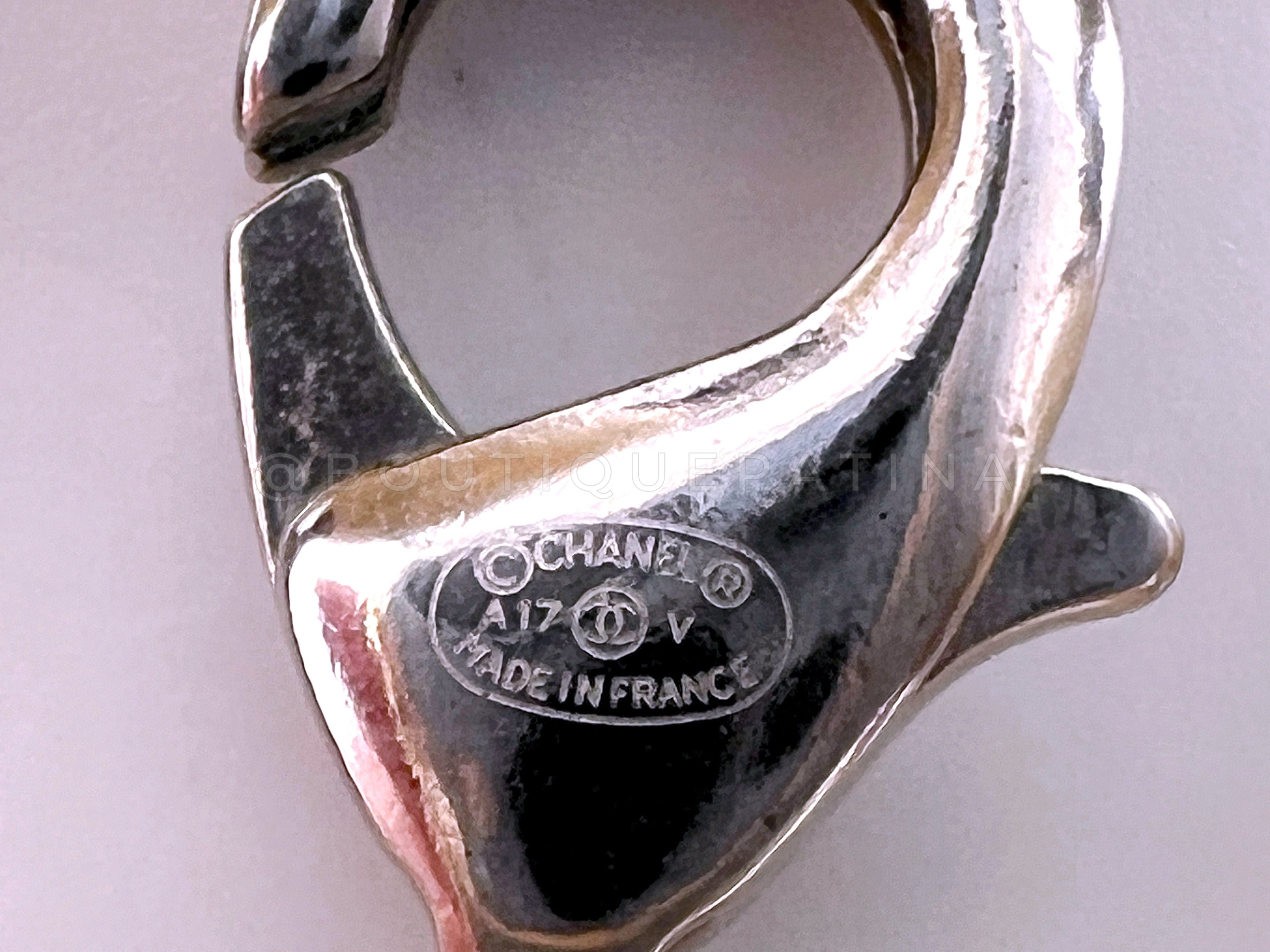 Chanel 17V Classic Opera Pearl and Crystal CC Strand Necklace