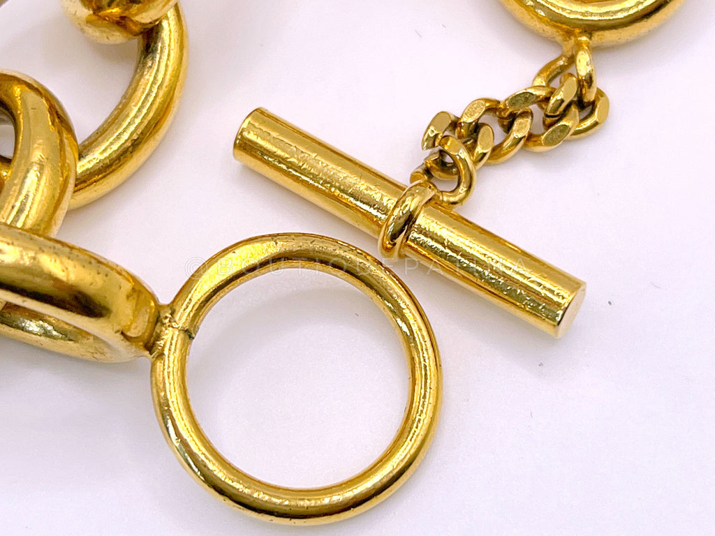 Chanel Vintage 80s Large Chain Link Bracelet