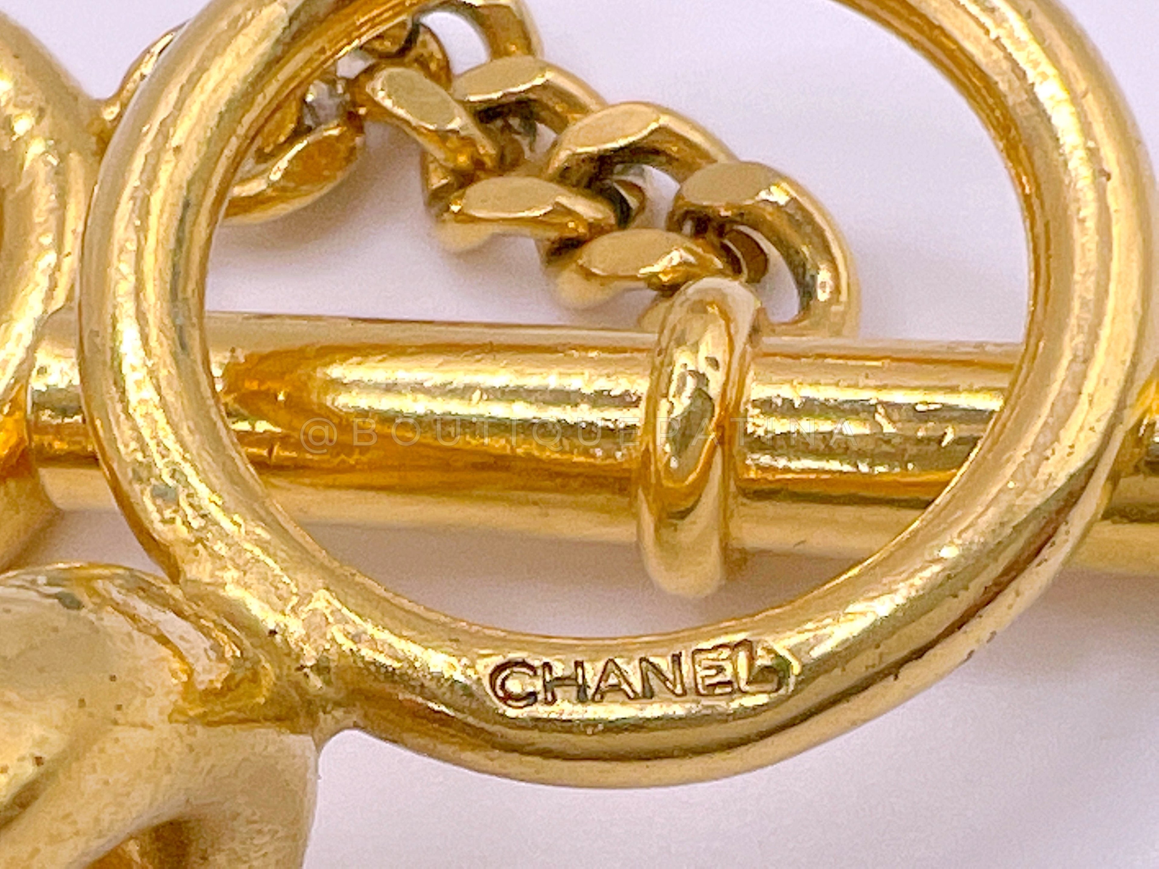 Chanel Vintage 80s Large Chain Link Bracelet