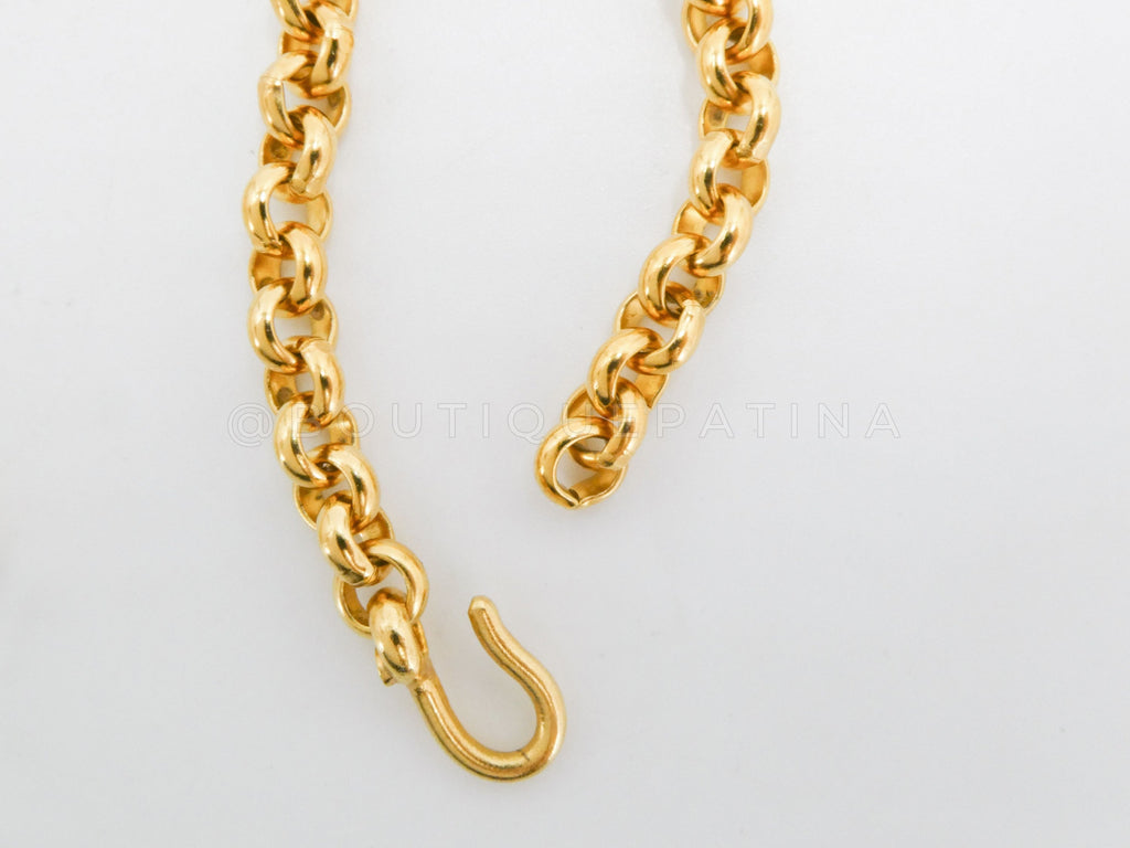 Chanel 95A Vintage Multi Charm Necklace Belt GHW