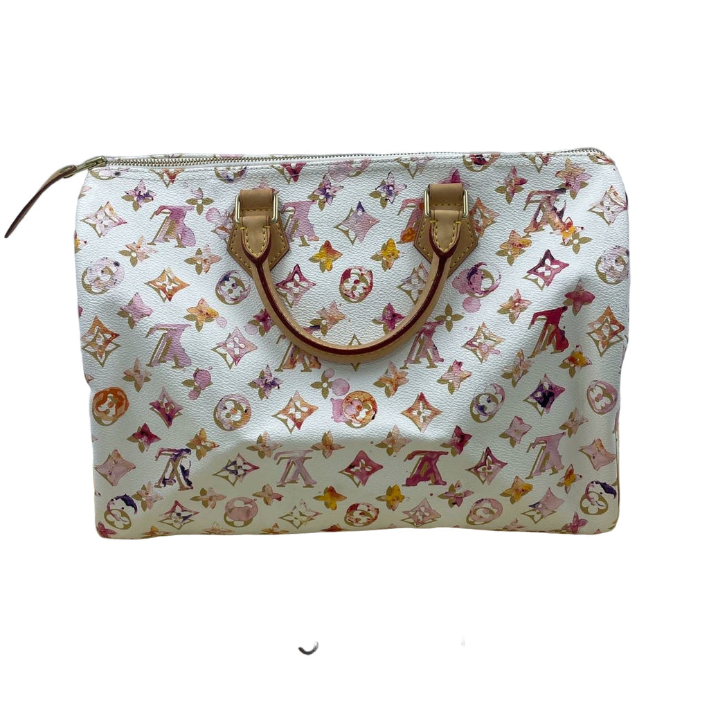 Louis Vuitton Speedy 35 Monogram Watercolor Pink Handbag Richard Prince 2008