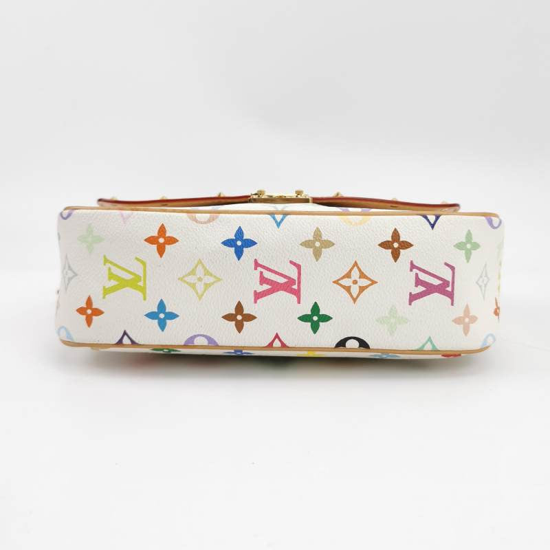 Louis Vuitton x Takashi Murakami Sologne Messenger Crossbody Bag White Multicolor