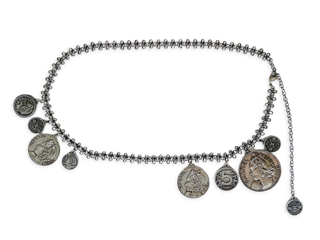 Chanel 2003 Spring Runway Belt Coin Medallion Necklace RHW 37Z