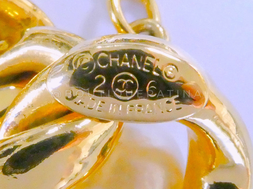 Rare Chanel Vintage Collection 26 Chunky Chain Teardrop Bib Necklace