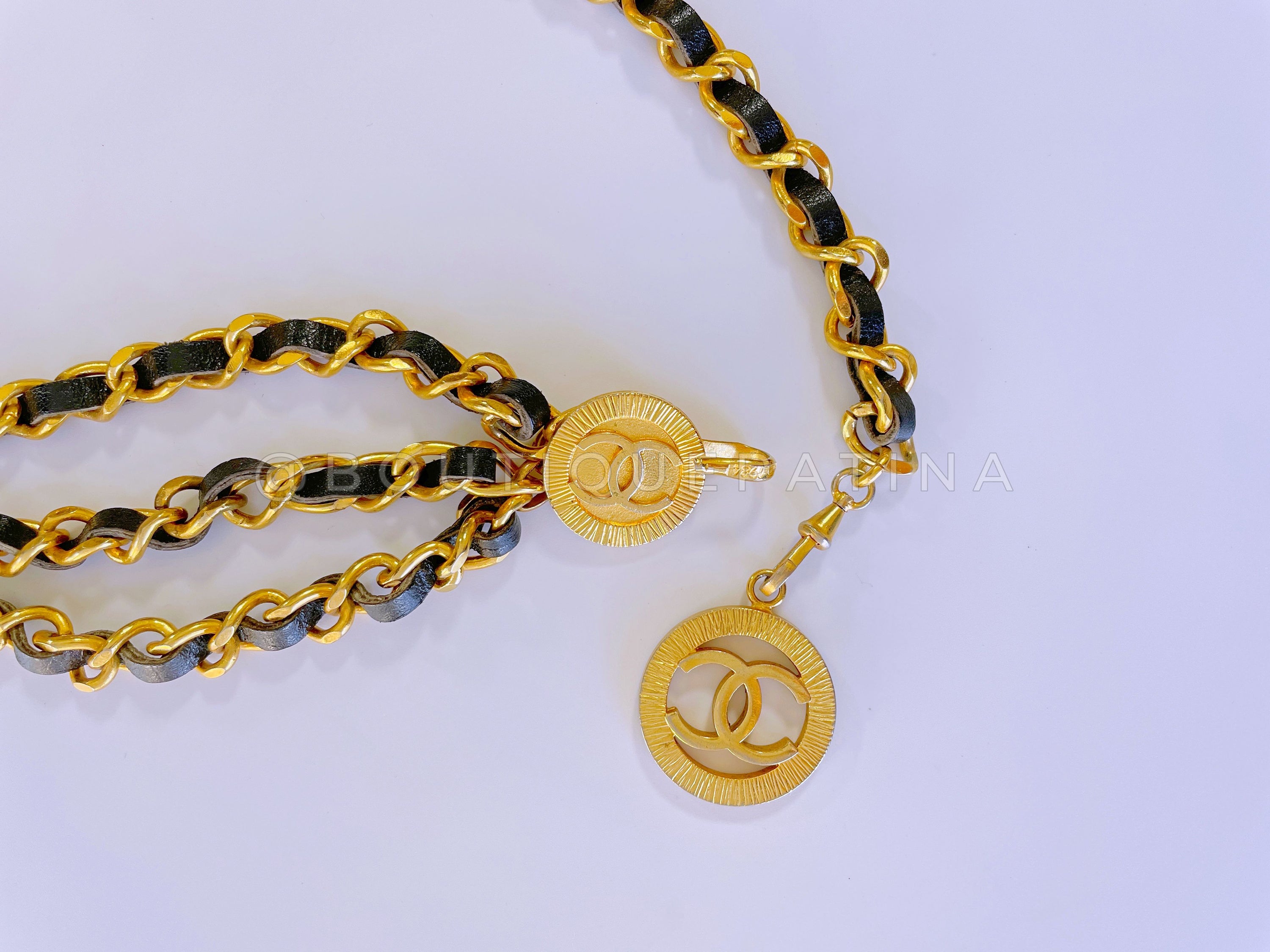 Chanel 1984 Vintage Triple Chain Belt Necklace