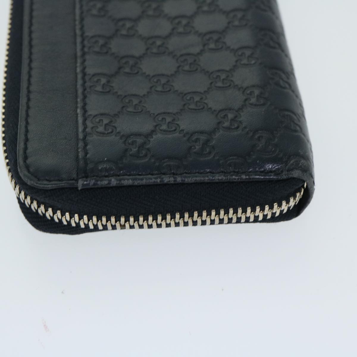 GUCCI GG Canvas Guccissima Coin Purse Navy 256810 67539