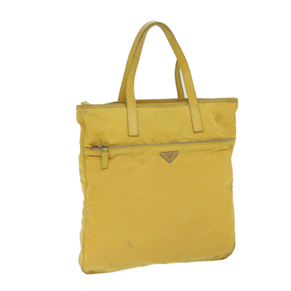 PRADA Tote Bag Nylon Yellow 67978