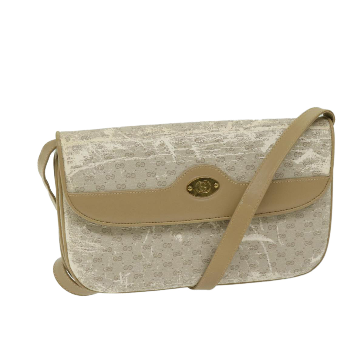 GUCCI Micro GG Canvas Shoulder Bag Beige 004 106 0024 68018