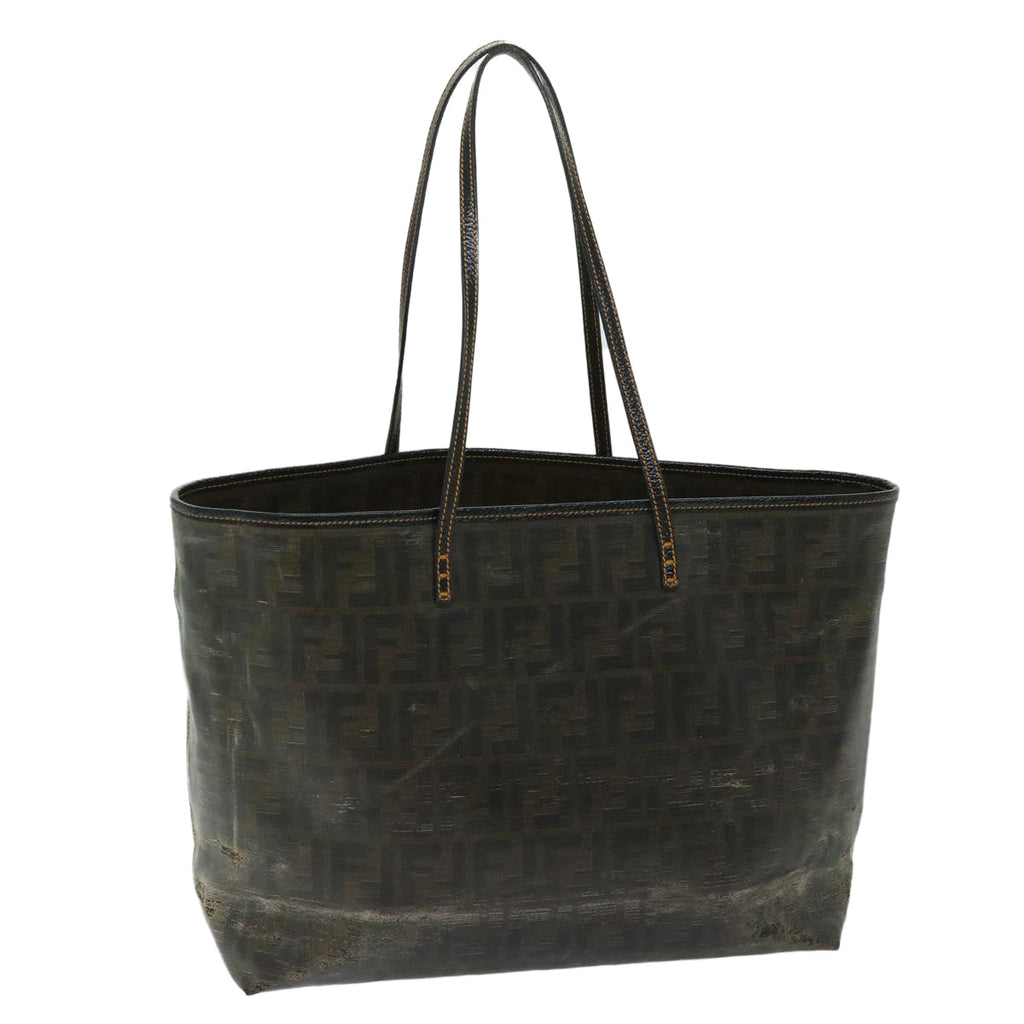 FENDI Zucca Canvas Tote Bag Brown 68069