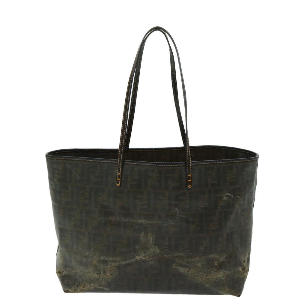 FENDI Zucca Canvas Tote Bag Brown 68069