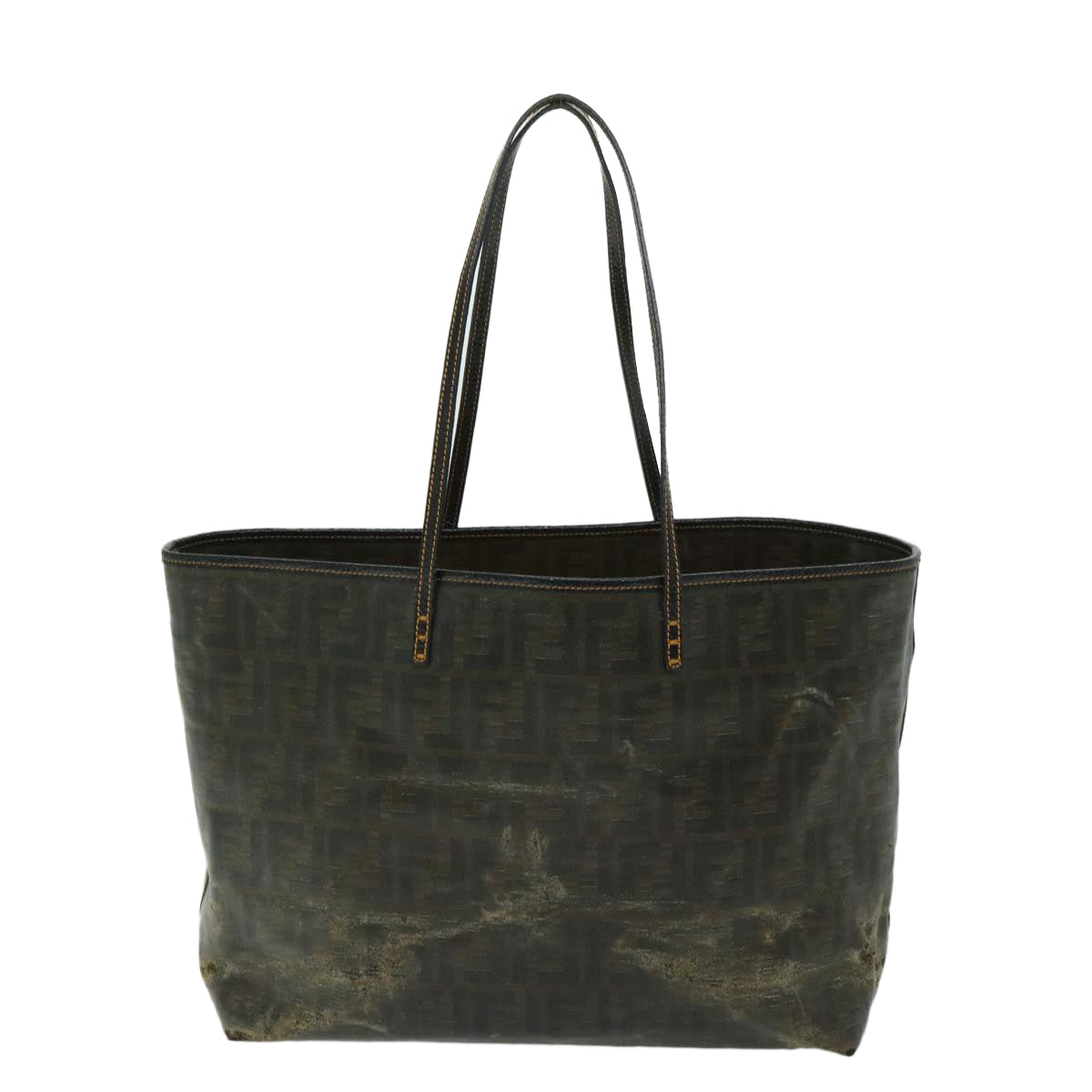 FENDI Zucca Canvas Tote Bag Brown 68069
