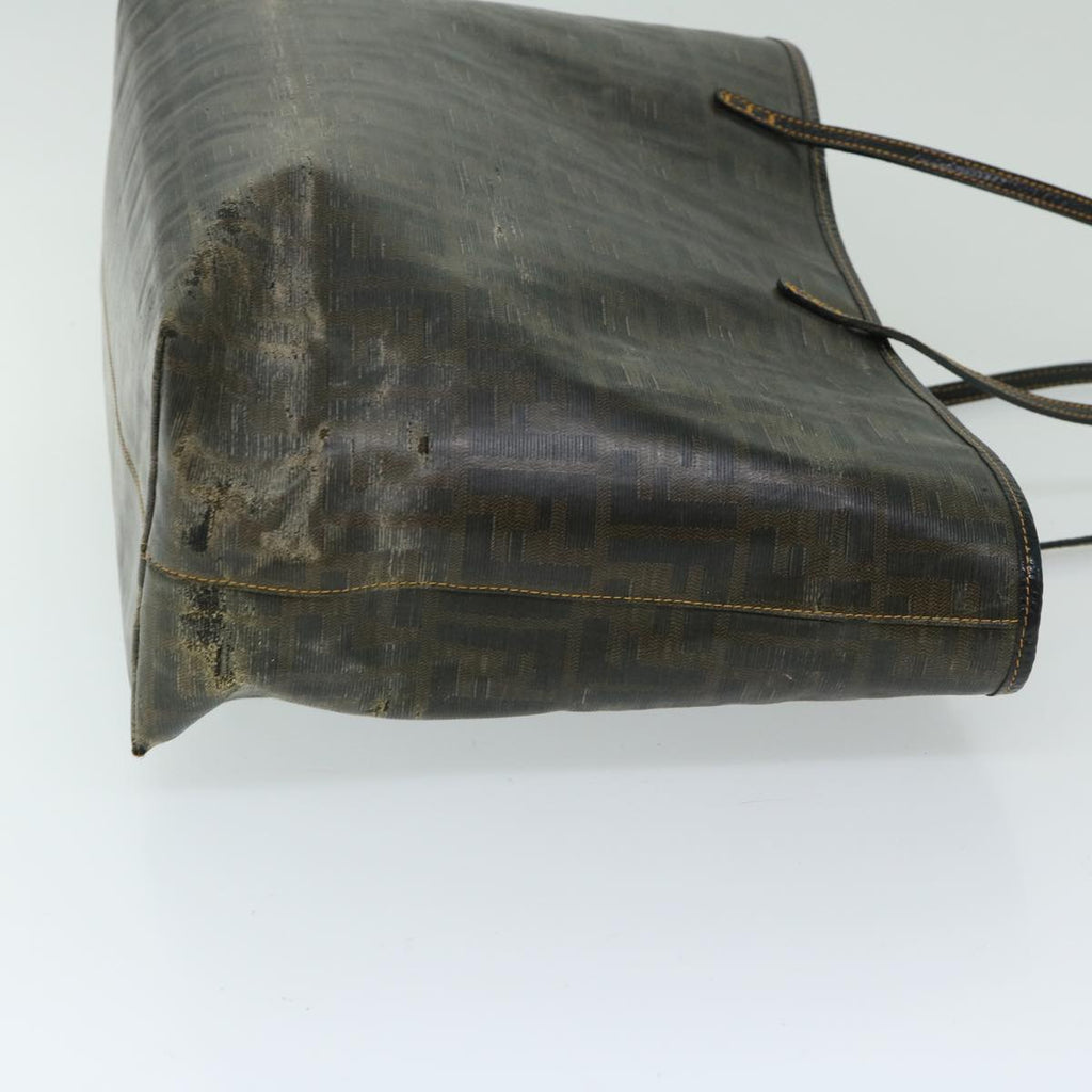 FENDI Zucca Canvas Tote Bag Brown 68069
