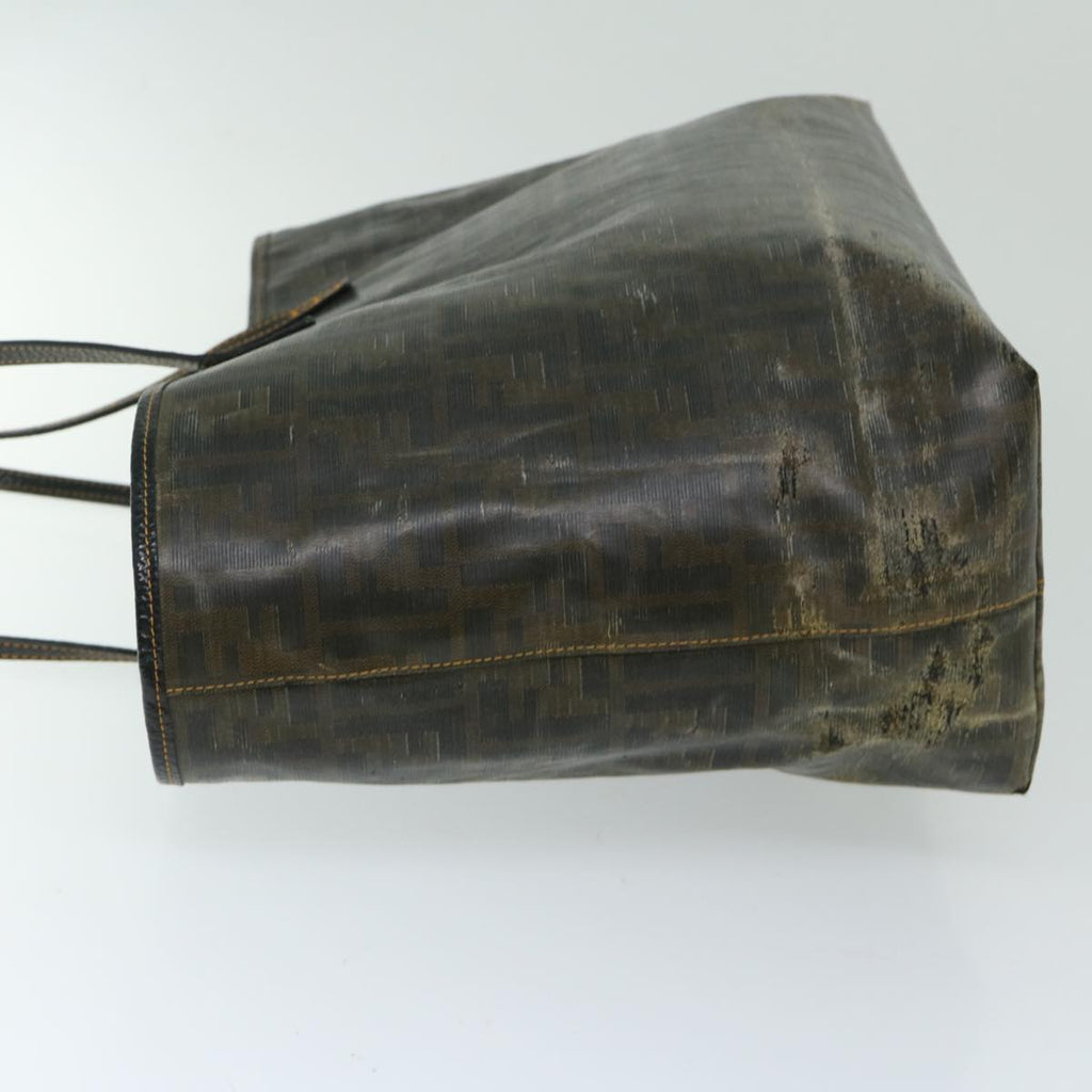 FENDI Zucca Canvas Tote Bag Brown 68069