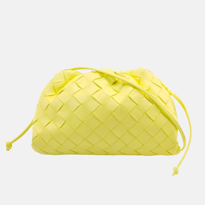 Bottega Veneta Pouch Mini Leather Lemon Yellow