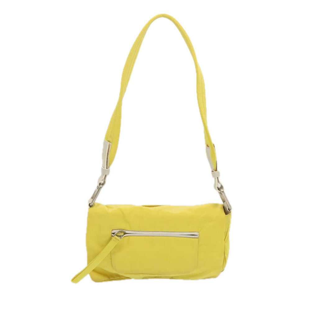 PRADA Shoulder Bag Nylon Yellow 68364