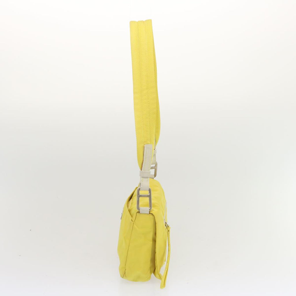 PRADA Shoulder Bag Nylon Yellow 68364