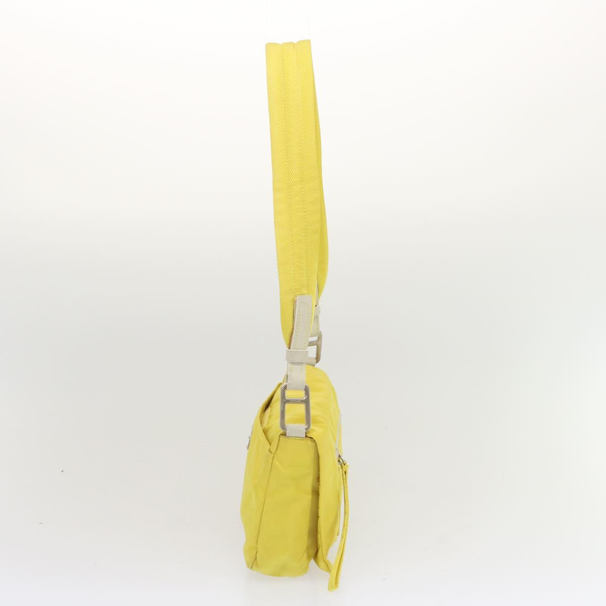 PRADA Shoulder Bag Nylon Yellow 68364