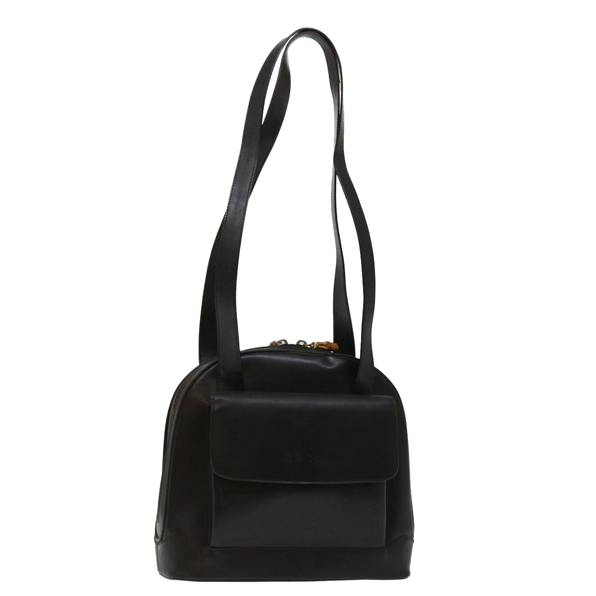 GUCCI Shoulder Bag Patent leather Brown 001 3444 1650 68465