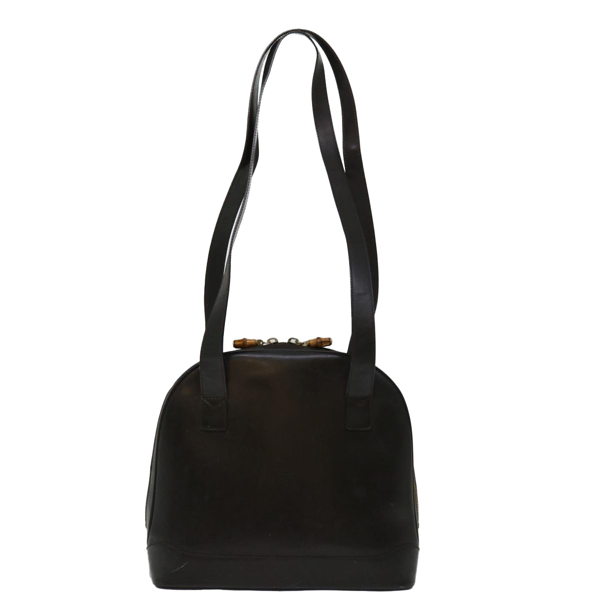 GUCCI Shoulder Bag Patent leather Brown 001 3444 1650 68465