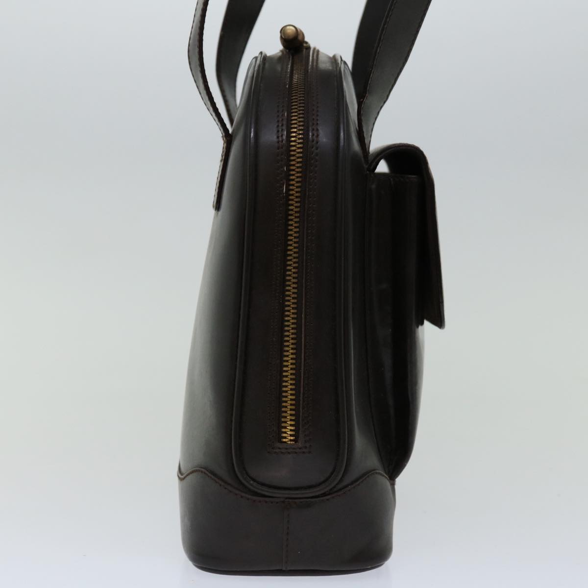 GUCCI Shoulder Bag Patent leather Brown 001 3444 1650 68465