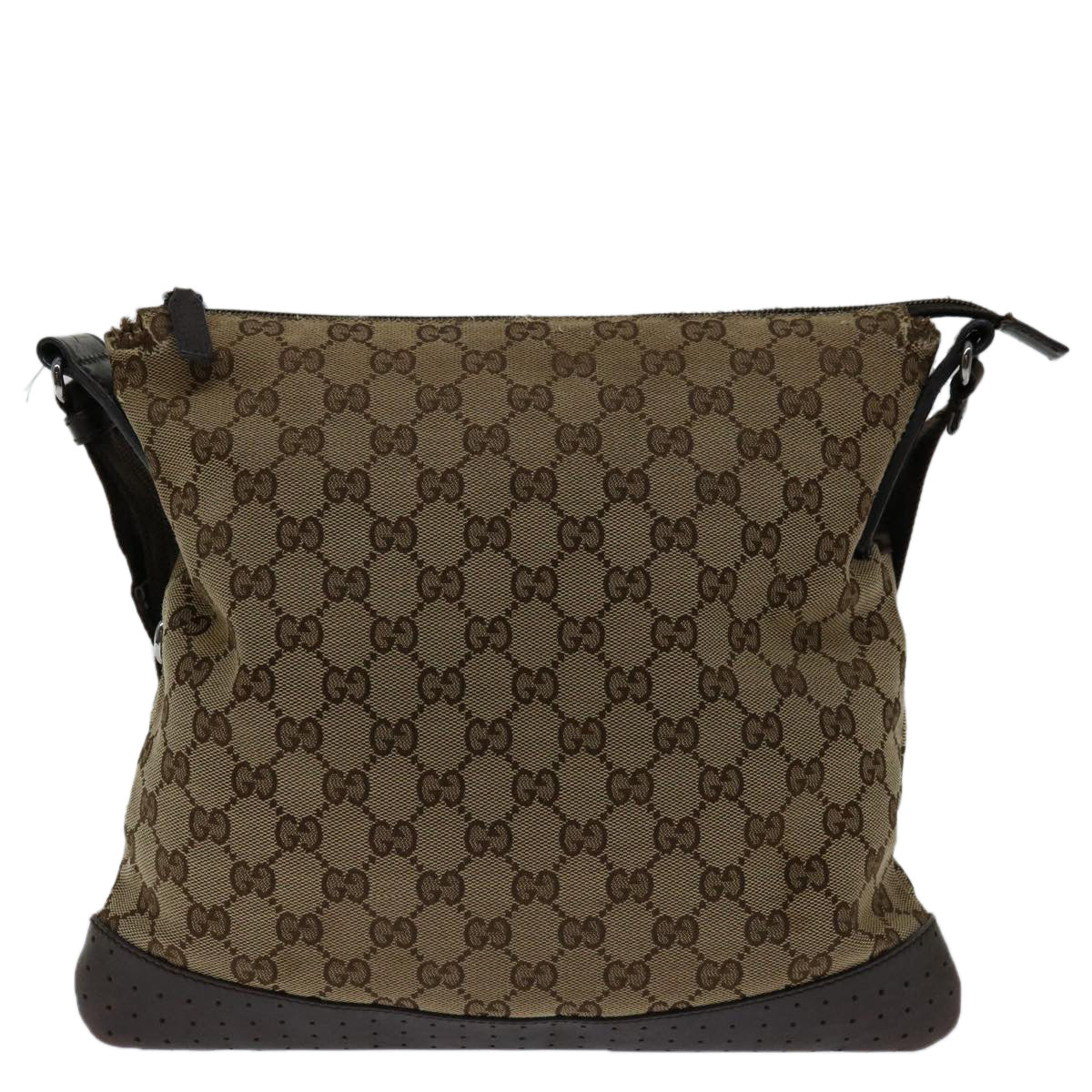 GUCCI GG Canvas Shoulder Bag Beige 145857 68587