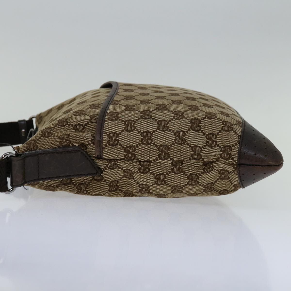 GUCCI GG Canvas Shoulder Bag Beige 145857 68587