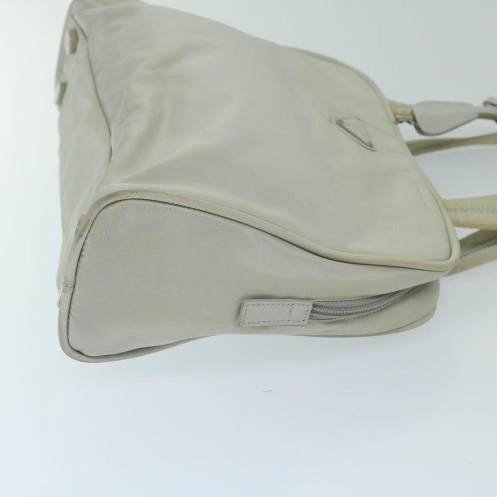 PRADA Hand Bag Nylon Gray 68818