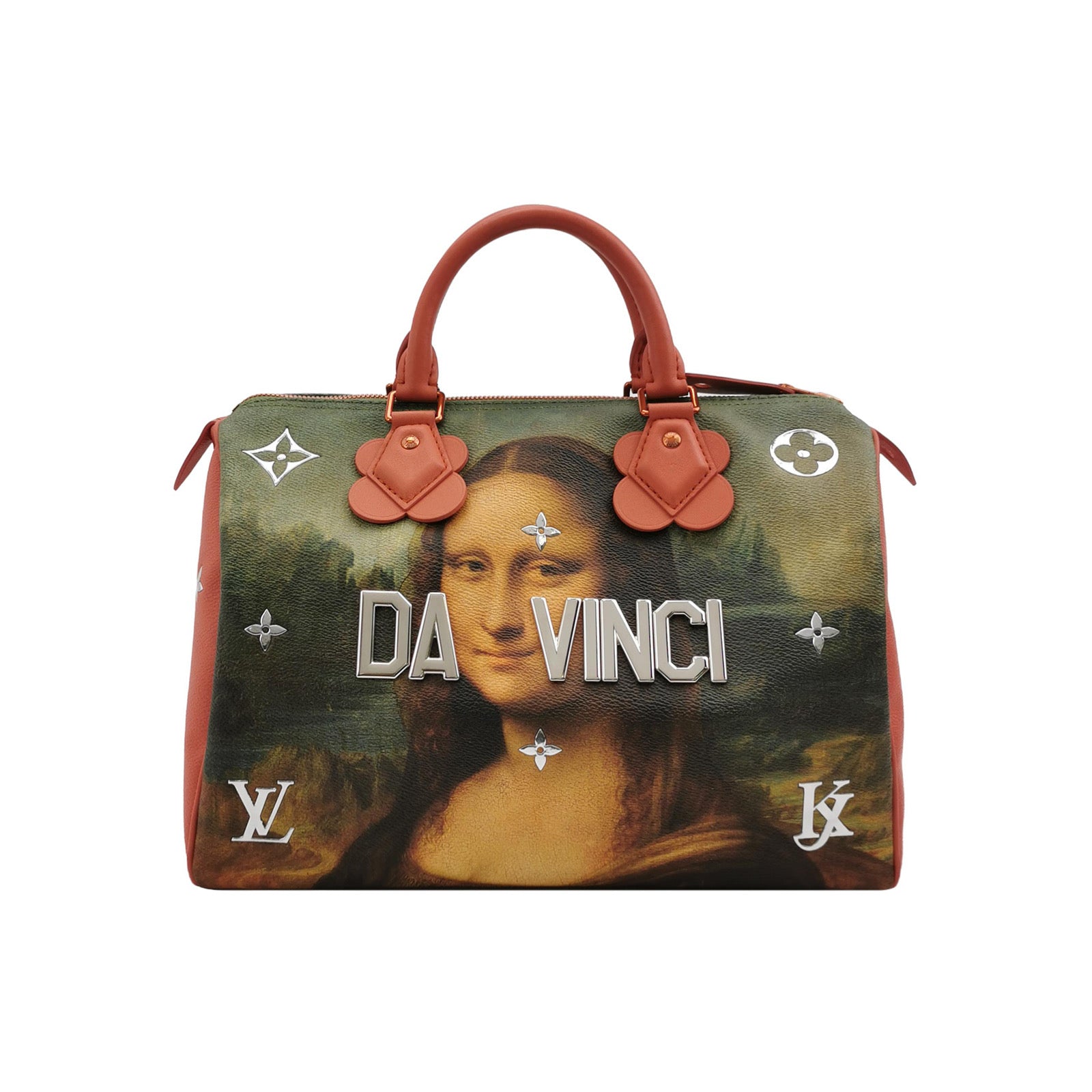 Louis Vuitton x Jeff Koons Speedy 30 Monalisa Top Handle Bag