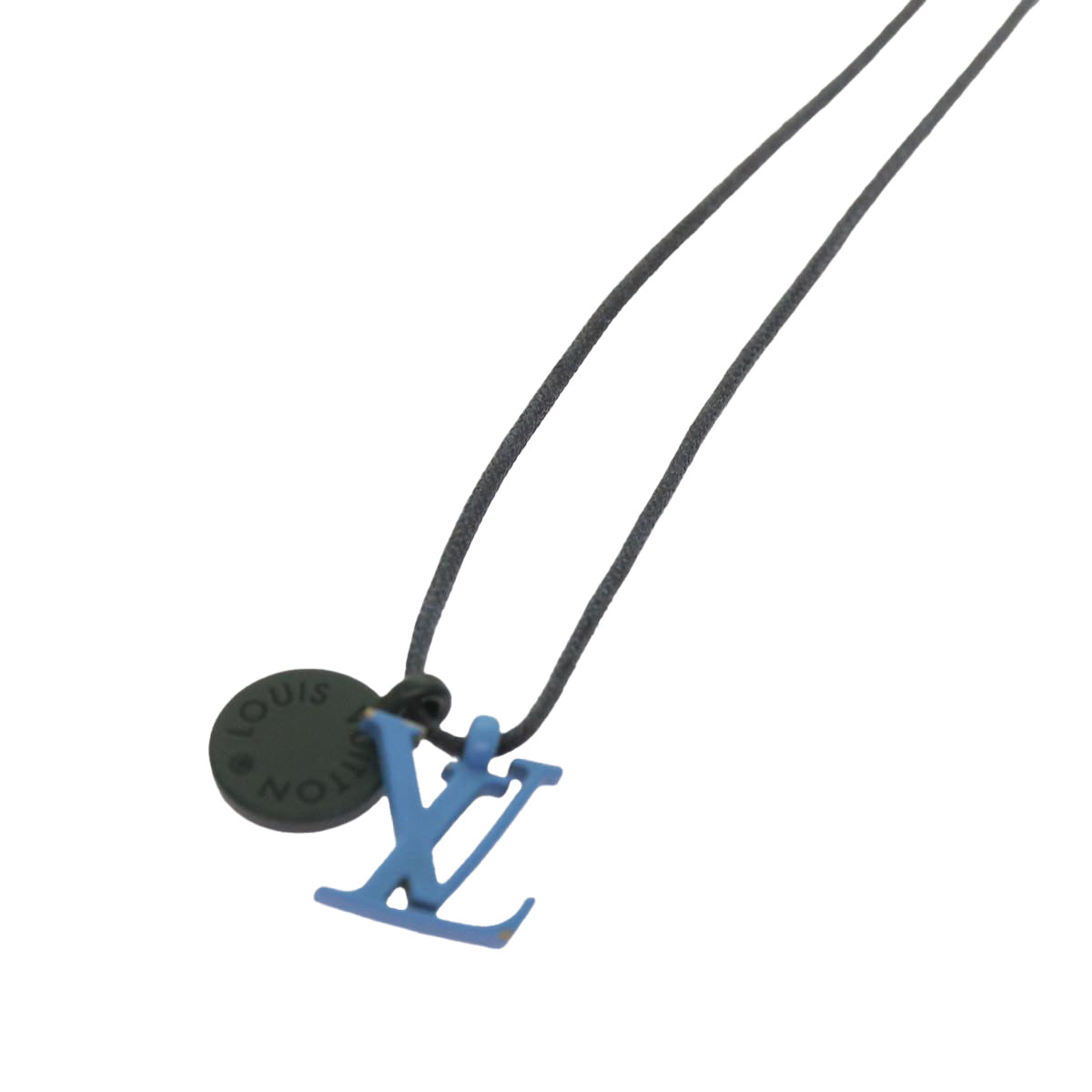 LOUIS VUITTON Collier Charms On The Go Necklace Blue M63648 LV 69139