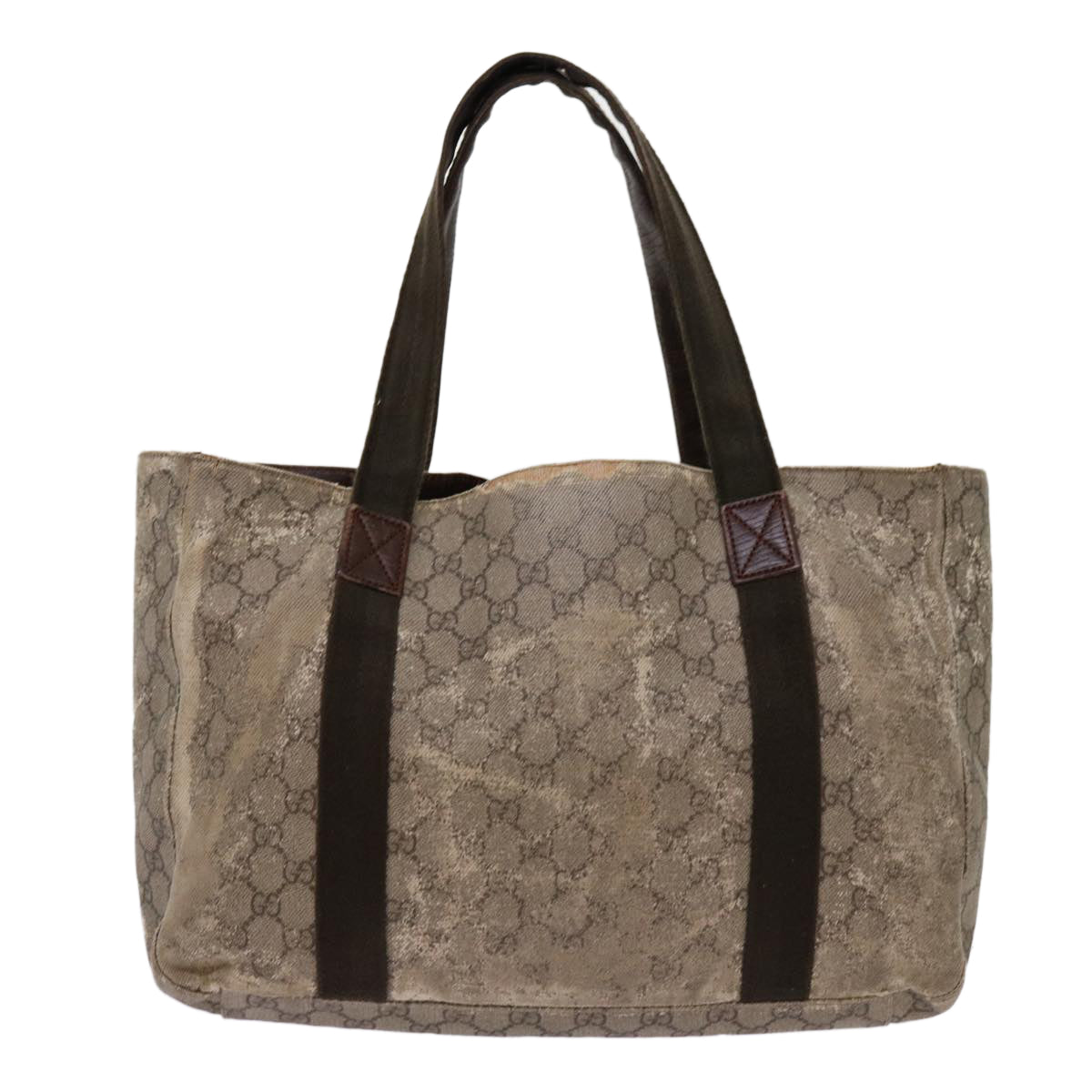 GUCCI GG Supreme Tote Bag PVC Beige 141624 69240