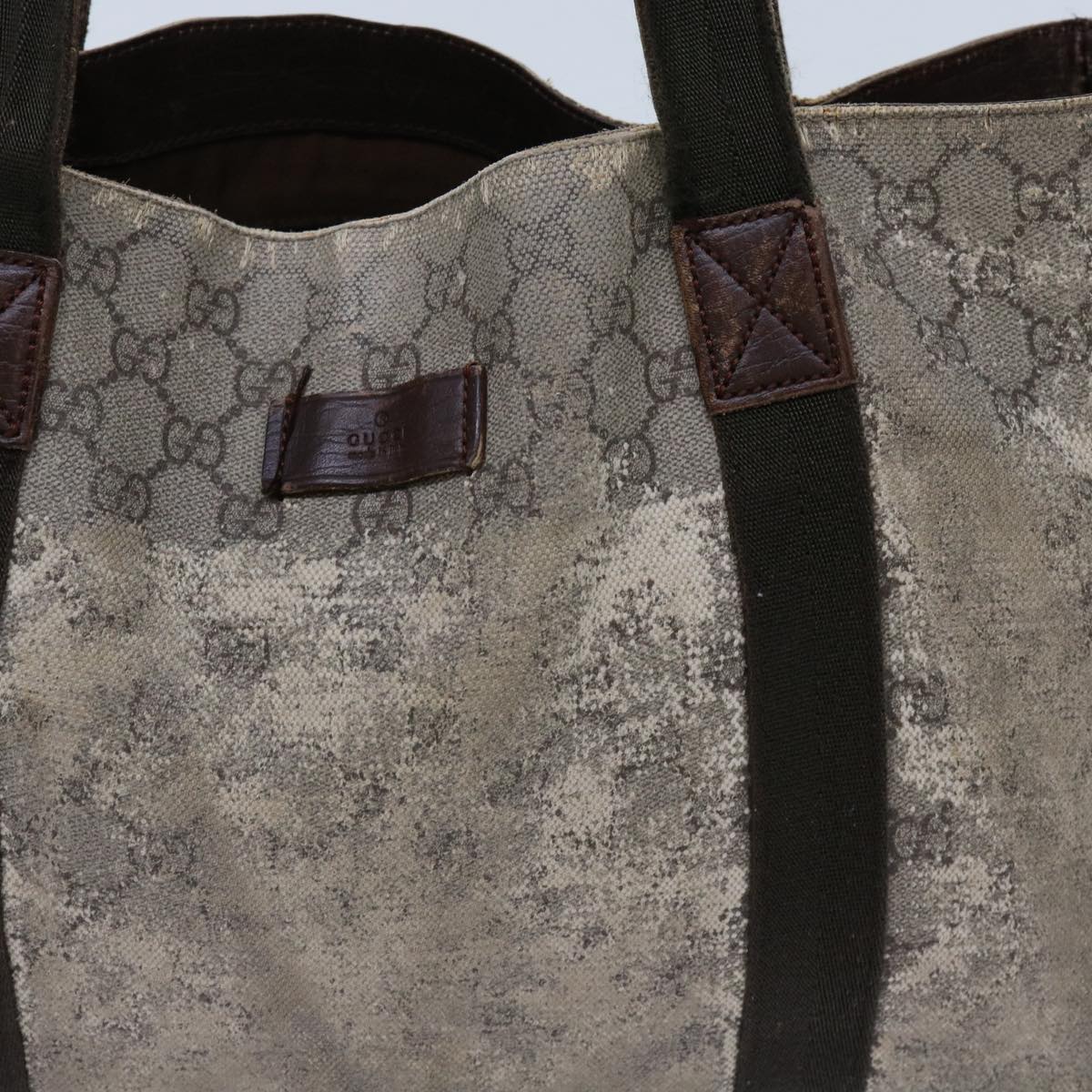 GUCCI GG Supreme Tote Bag PVC Beige 141624 69240